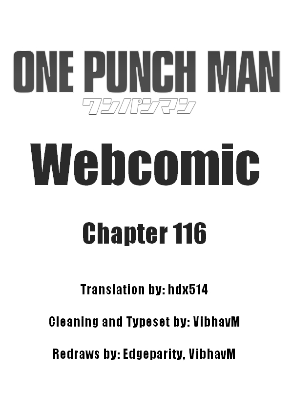 One Punch Man (Web Comic/Original) Ch. 116