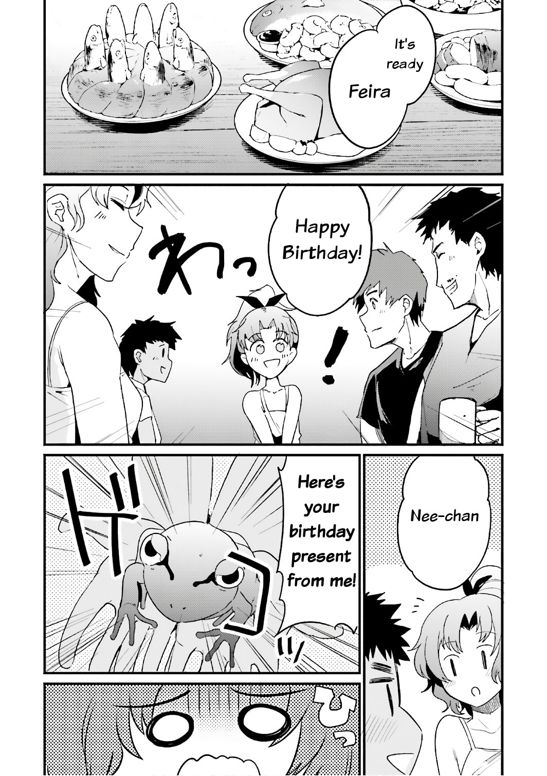 Elf Yome to Hajimeru Isekai Ryoushu Seikatsu Vol. 3 Ch. 17 Feira's birthday party