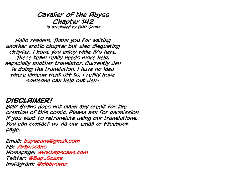Cavalier of the Abyss Ch. 142