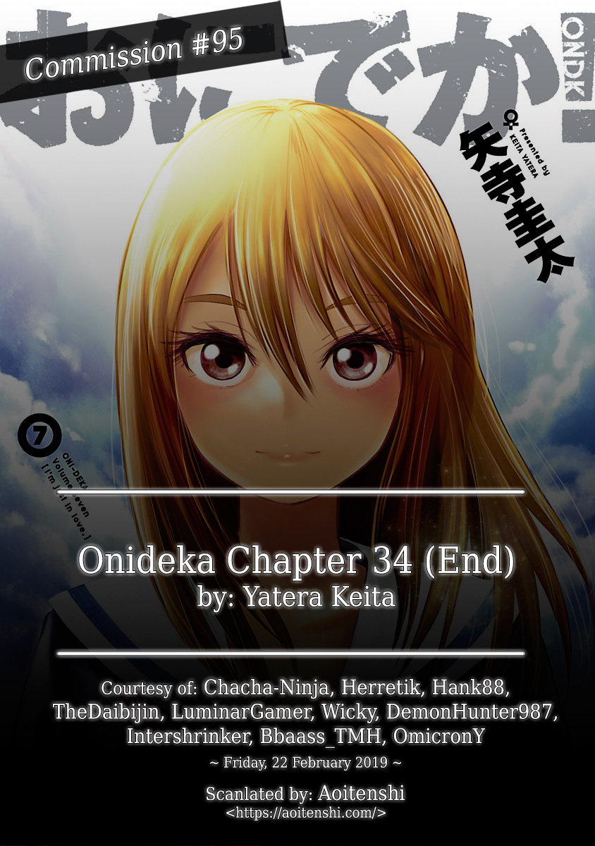 Onideka Vol. 7 Ch. 34 I'm Here, Thanks to Everyone
