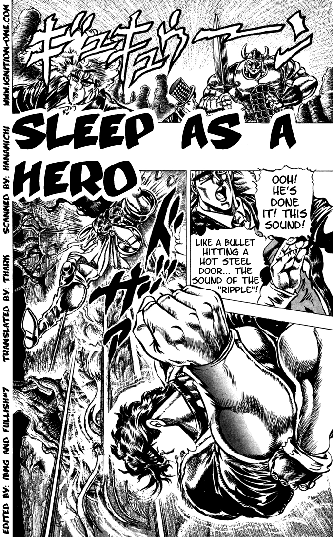 JoJo's Bizarre Adventure Part 1 Phantom Blood Vol. 4 Ch. 30 Sleep as a Hero