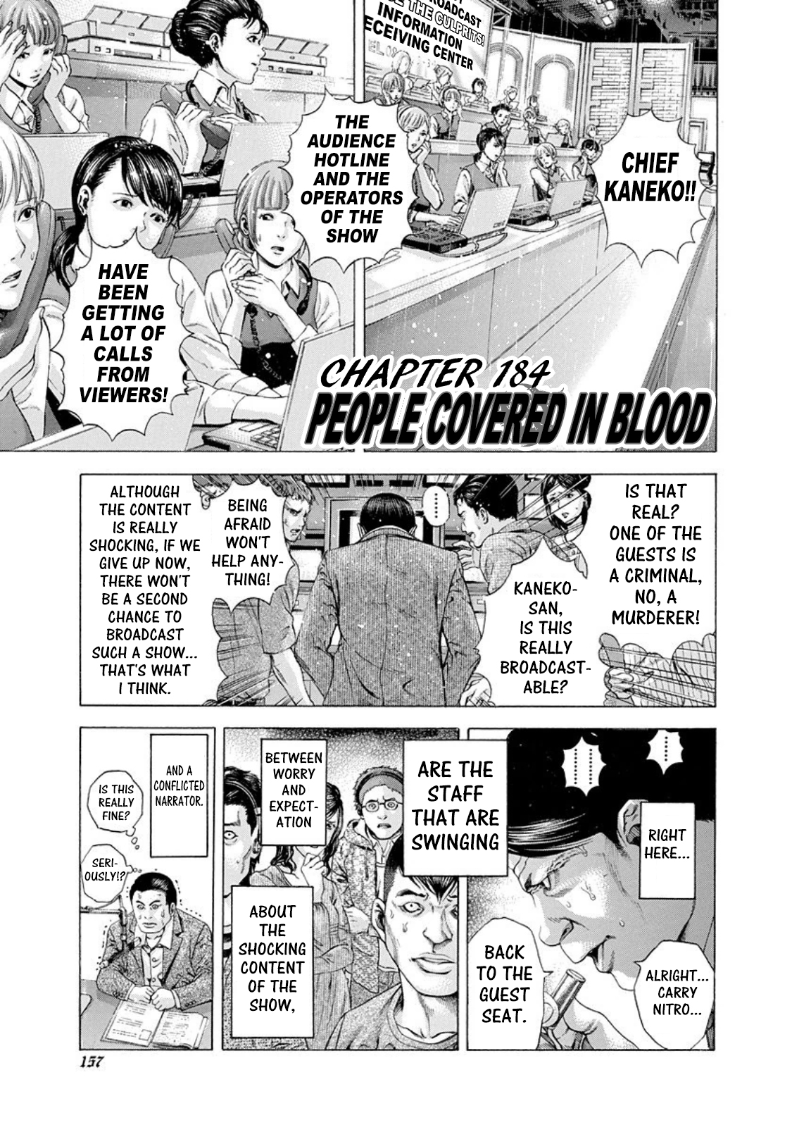 Usogui Vol. 17 Ch. 184 People Covered In Blood
