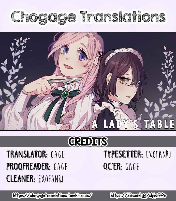 A Lady's Table Ch. 2