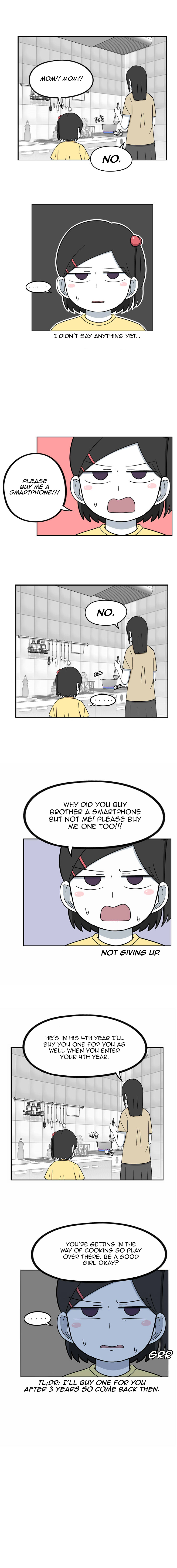 The Daily Lives of Us Siblings Vol. 1 Ch. 47 Is it too early for a smartphone?