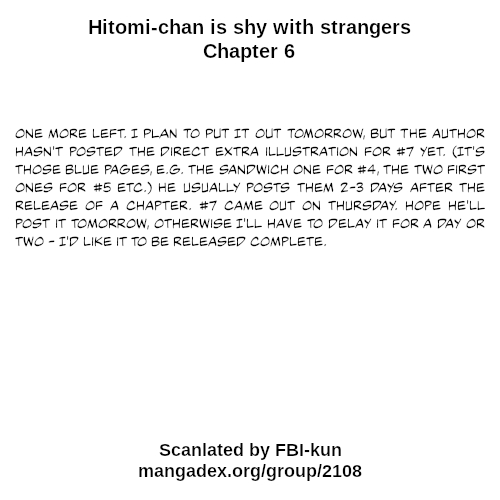 Hitomi chan Is Shy With Strangers Ch. 6