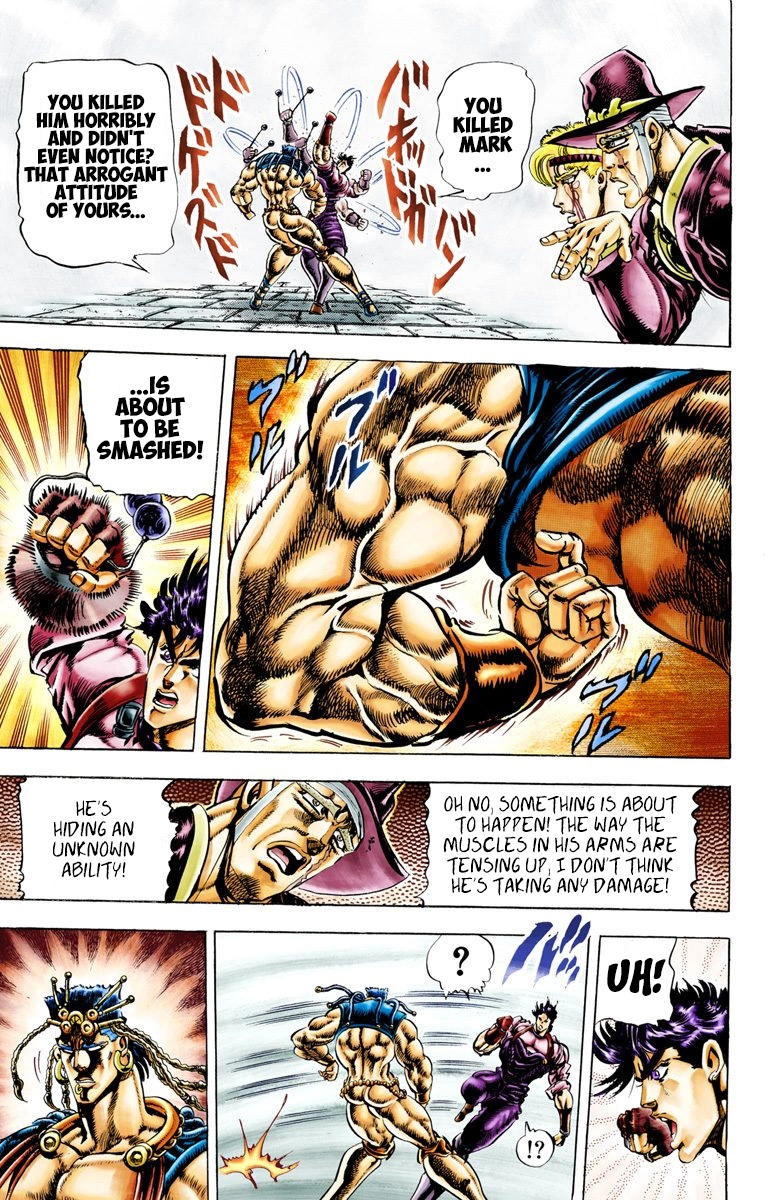 JoJo's Bizarre Adventure Part 2 Battle Tendency [Official Colored] Vol. 3 Ch. 25 Qualification of a Hero