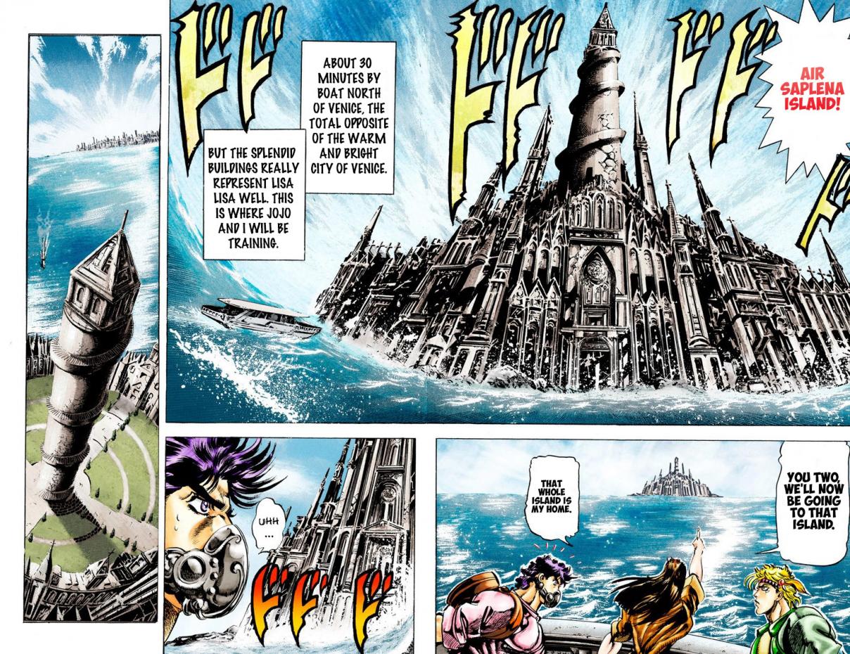 JoJo's Bizarre Adventure Part 2 Battle Tendency [Official Colored] Vol. 3 Ch. 28 The Training of a Ripple Warrior