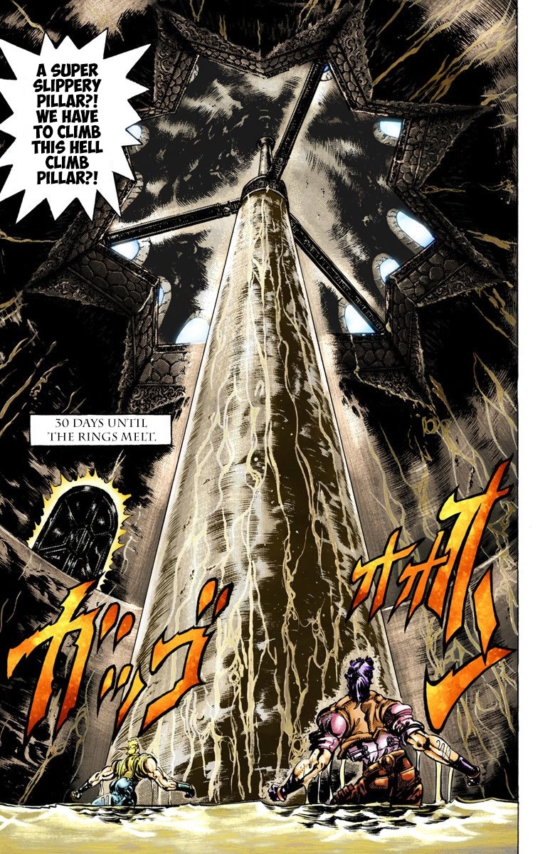 JoJo's Bizarre Adventure Part 2 Battle Tendency [Official Colored] Vol. 3 Ch. 28 The Training of a Ripple Warrior