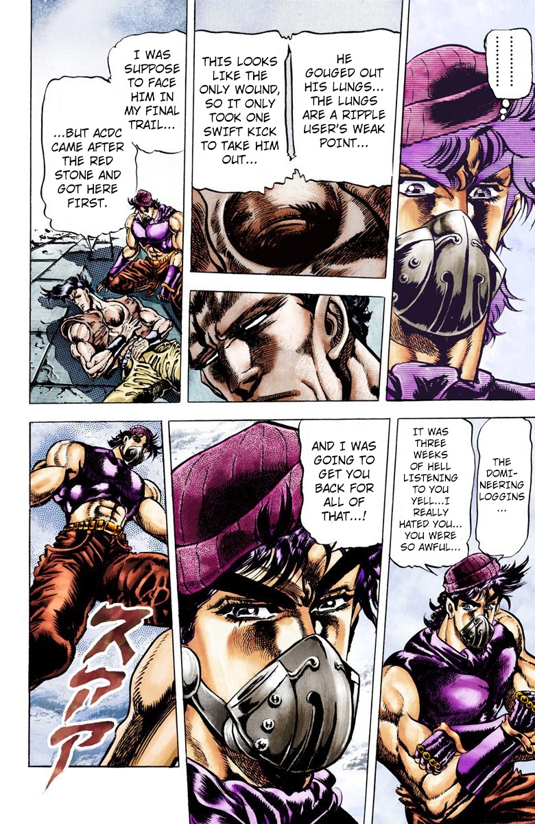JoJo's Bizarre Adventure Part 2 Battle Tendency [Official Colored] Vol. 3 Ch. 33 The Fruits of Harassment