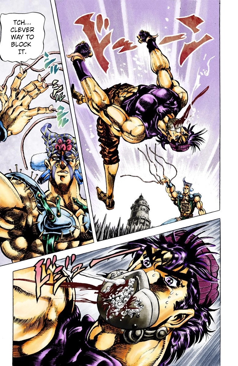JoJo's Bizarre Adventure Part 2 Battle Tendency [Official Colored] Vol. 4 Ch. 35 Laying Some Elaborate Traps