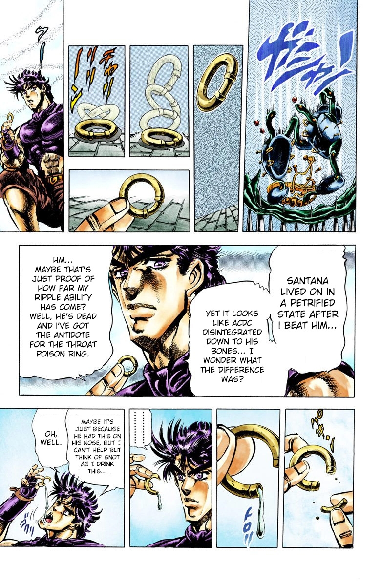 JoJo's Bizarre Adventure Part 2 Battle Tendency [Official Colored] Vol. 4 Ch. 36 An Ensured Victory
