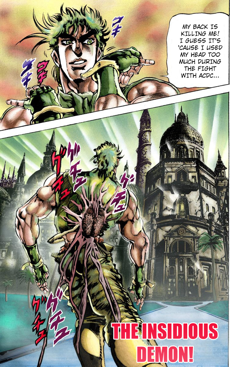 JoJo's Bizarre Adventure Part 2 Battle Tendency [Official Colored] Vol. 4 Ch. 37 The Insidious Demon!