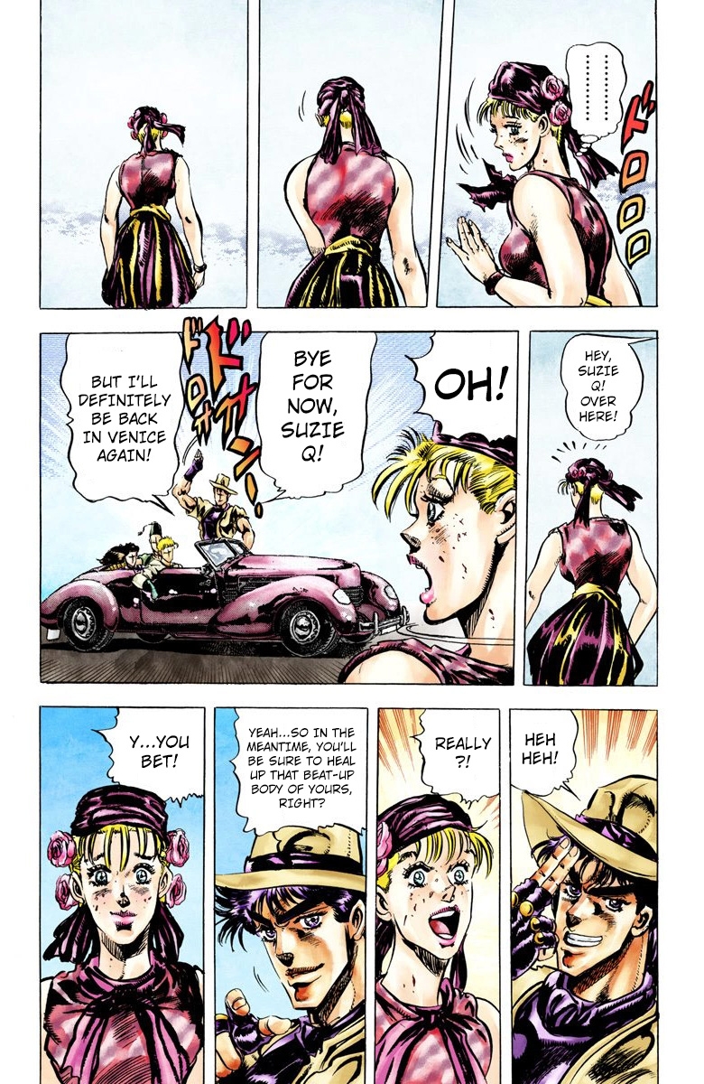 JoJo's Bizarre Adventure Part 2 Battle Tendency [Official Colored] Vol. 4 Ch. 39 Chasing the Red Stone to Swizerland