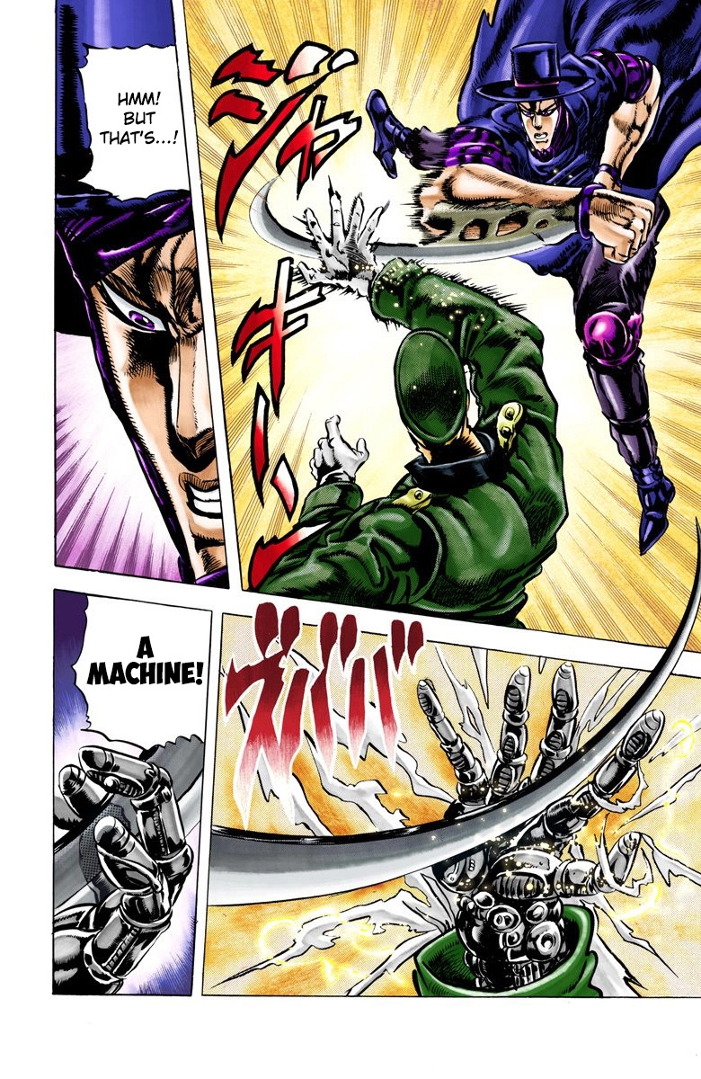 JoJo's Bizarre Adventure Part 2 Battle Tendency [Official Colored] Vol. 4 Ch. 40 The Mysterious Nazi Officer