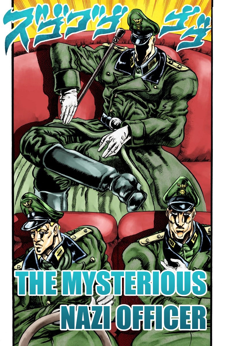 JoJo's Bizarre Adventure Part 2 Battle Tendency [Official Colored] Vol. 4 Ch. 40 The Mysterious Nazi Officer