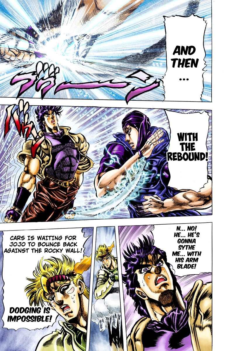 JoJo's Bizarre Adventure Part 2 Battle Tendency [Official Colored] Vol. 5 Ch. 43 Fight to the Death for 175 Meters