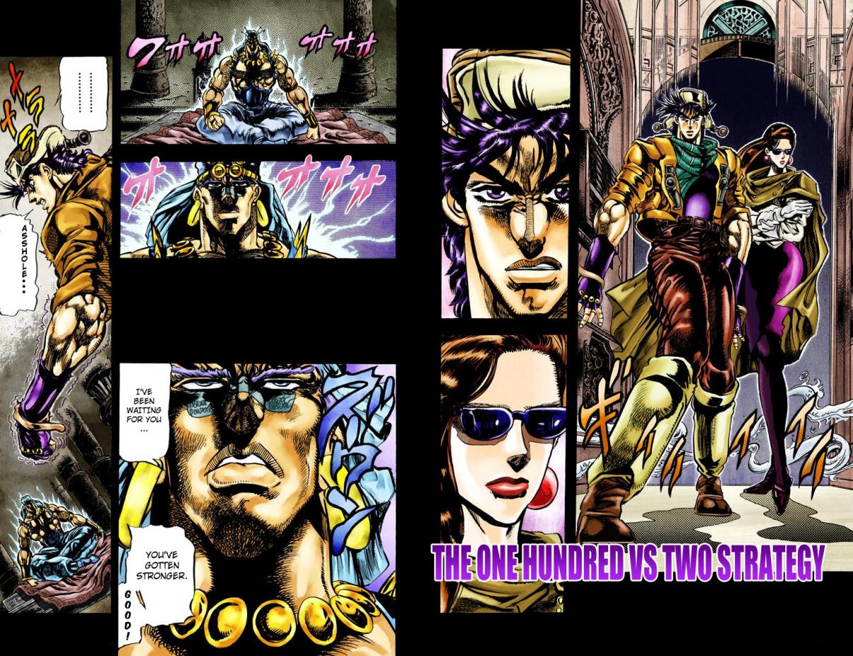 JoJo's Bizarre Adventure Part 2 Battle Tendency [Official Colored] Vol. 5 Ch. 51 The Hundred Vs. Two Strategy