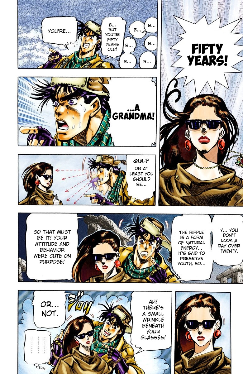 JoJo's Bizarre Adventure Part 2 Battle Tendency [Official Colored] Vol. 6 Ch. 53 Furious Struggle from Ancient Times