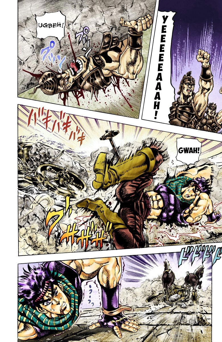 JoJo's Bizarre Adventure Part 2 Battle Tendency [Official Colored] Vol. 6 Ch. 55 The Pillar and the Warhammer