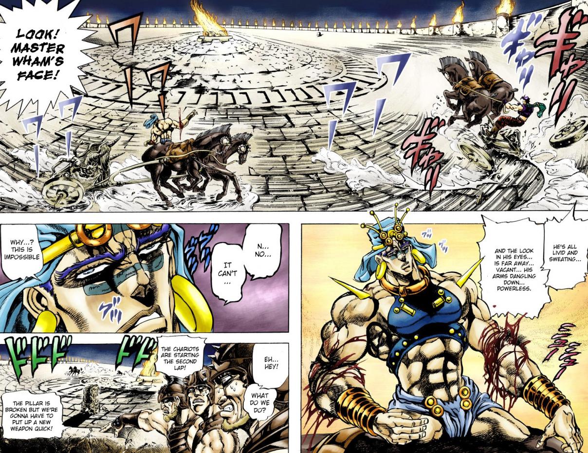 JoJo's Bizarre Adventure Part 2 Battle Tendency [Official Colored] Vol. 6 Ch. 57 A True Warrior