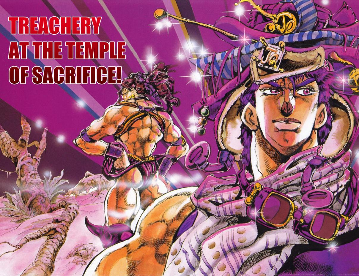 JoJo's Bizarre Adventure Part 2 Battle Tendency [Official Colored] Vol. 7 Ch. 61 Treachery at the Temple of Sacrifice