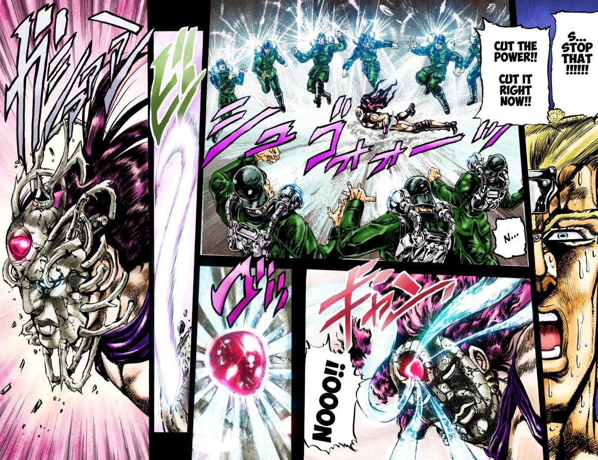 JoJo's Bizarre Adventure Part 2 Battle Tendency [Official Colored] Vol. 7 Ch. 64 The Tragedy of George Joestar