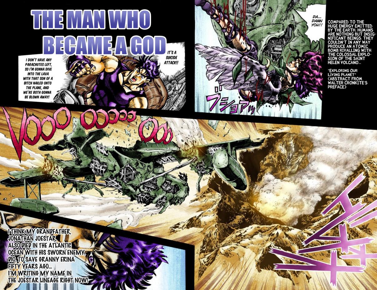 JoJo's Bizarre Adventure Part 2 Battle Tendency [Official Colored] Vol. 7 Ch. 67 The Man Who Became a God