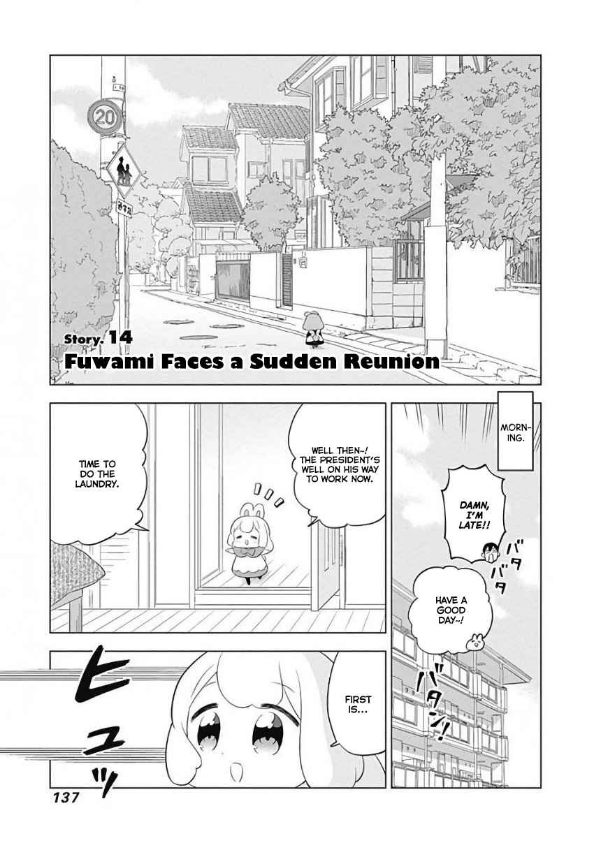 Usagi moku Shachiku ka Vol. 1 Ch. 14 Fuwami Faces a Sudden Reunion