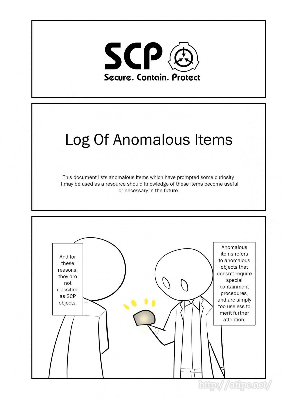 Oversimplified SCP Ch. 77 Log Of Anomalous Items