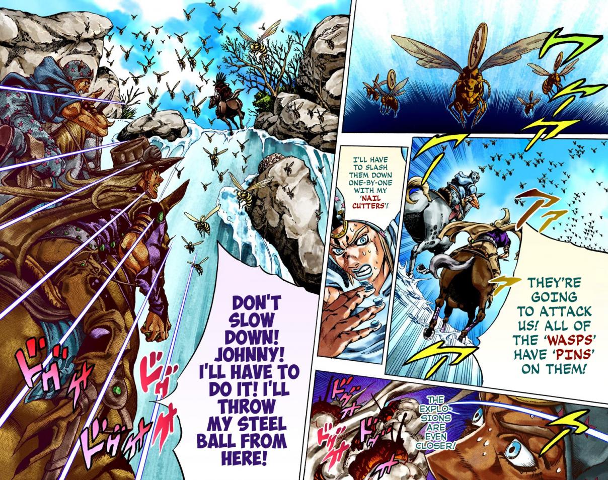 JoJo's Bizarre Adventure Part 7 Steel Ball Run [Official Colored] Vol. 4 Ch. 23 The Terrorist from a Far Off Country Part 2