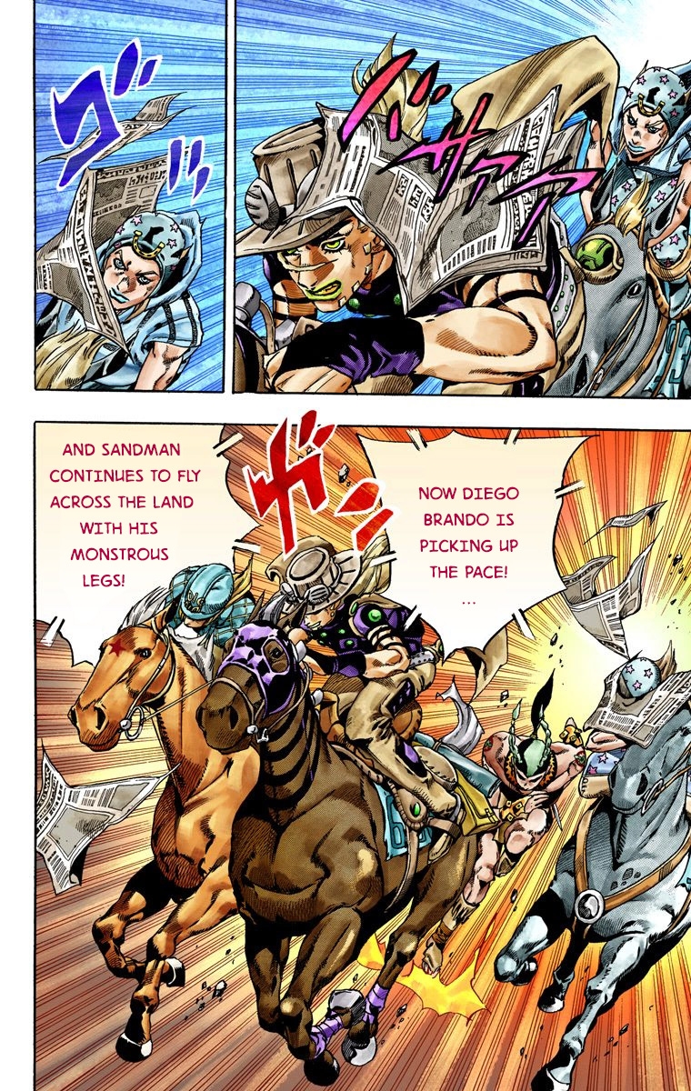 JoJo's Bizarre Adventure Part 7 Steel Ball Run [Official Colored] Vol. 6 Ch. 28 Scary Monsters Part 1