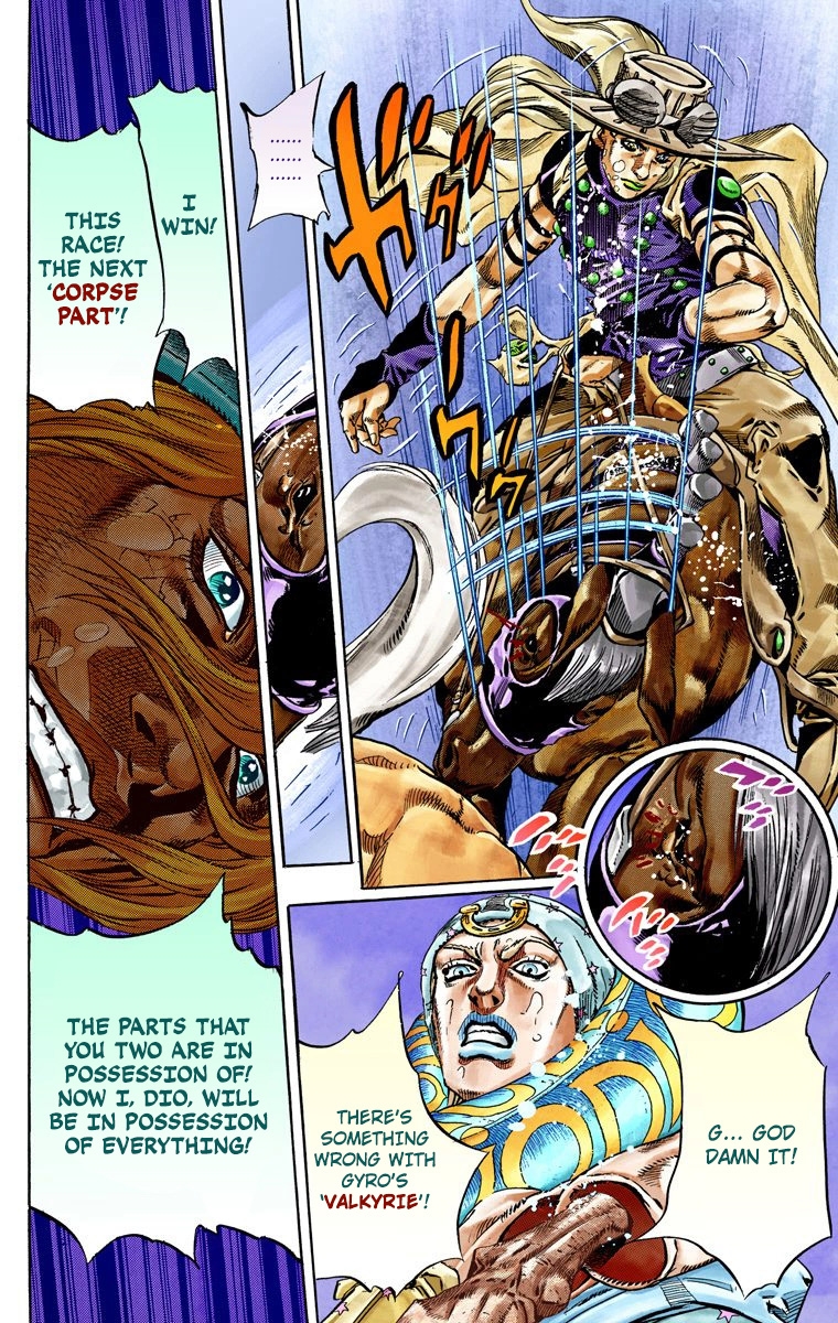 JoJo's Bizarre Adventure Part 7 Steel Ball Run [Official Colored] Vol. 9 Ch. 39 Catch the Rainbow (On That Stormy Night) Part 2