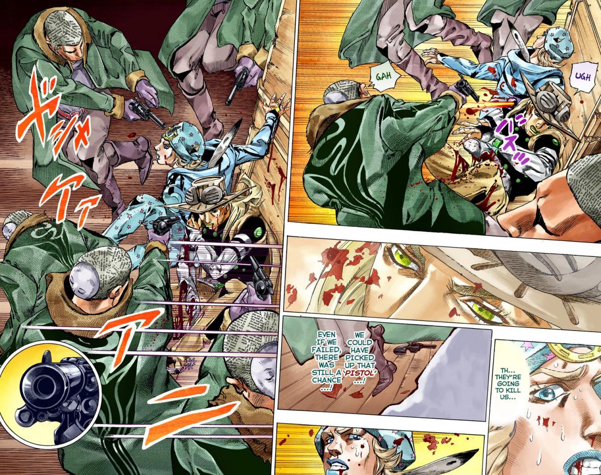 JoJo's Bizarre Adventure Part 7 Steel Ball Run [Official Colored] Vol. 12 Ch. 47 The Promised Land Sugar Mountain Part 3