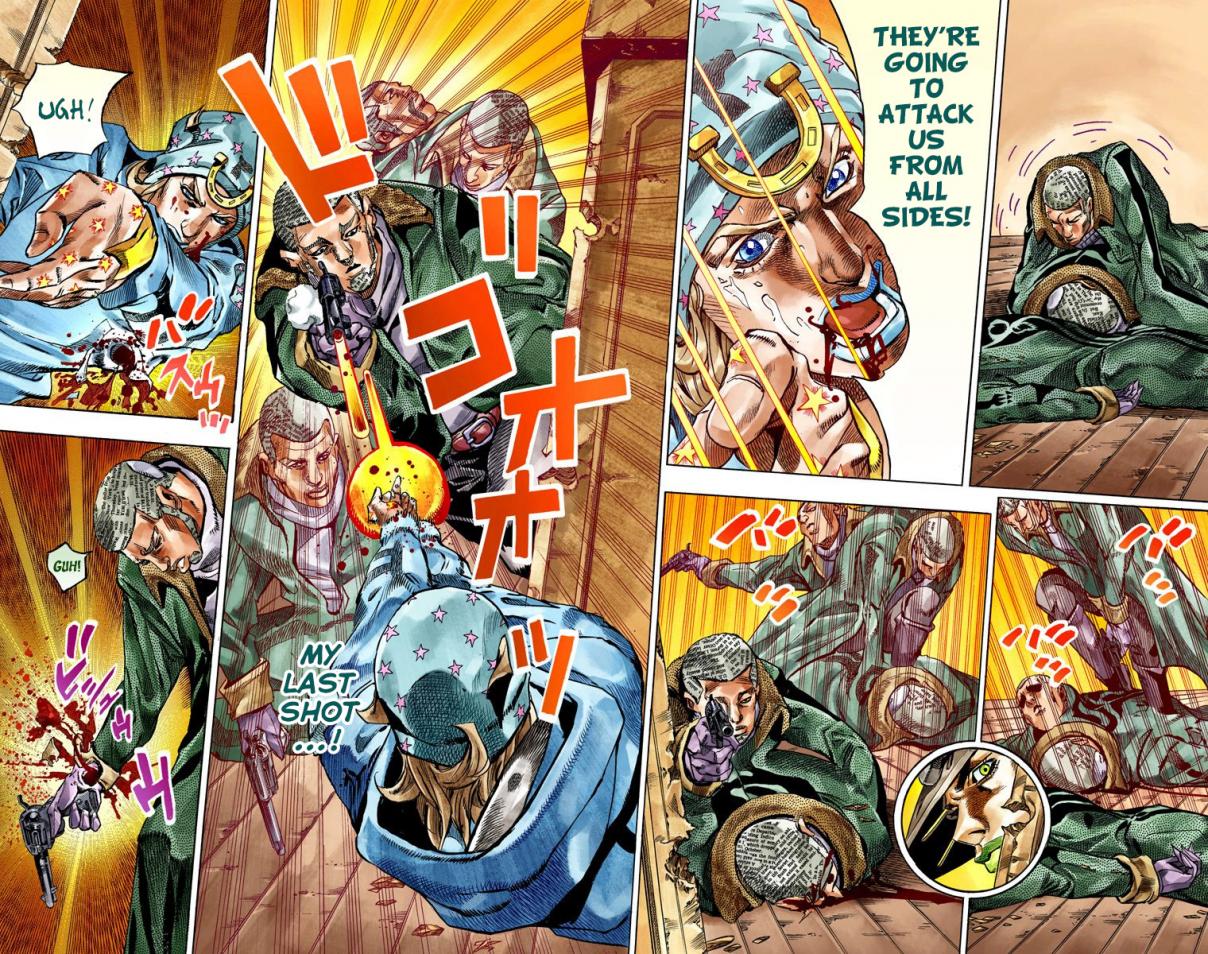 JoJo's Bizarre Adventure Part 7 Steel Ball Run [Official Colored] Vol. 12 Ch. 47 The Promised Land Sugar Mountain Part 3