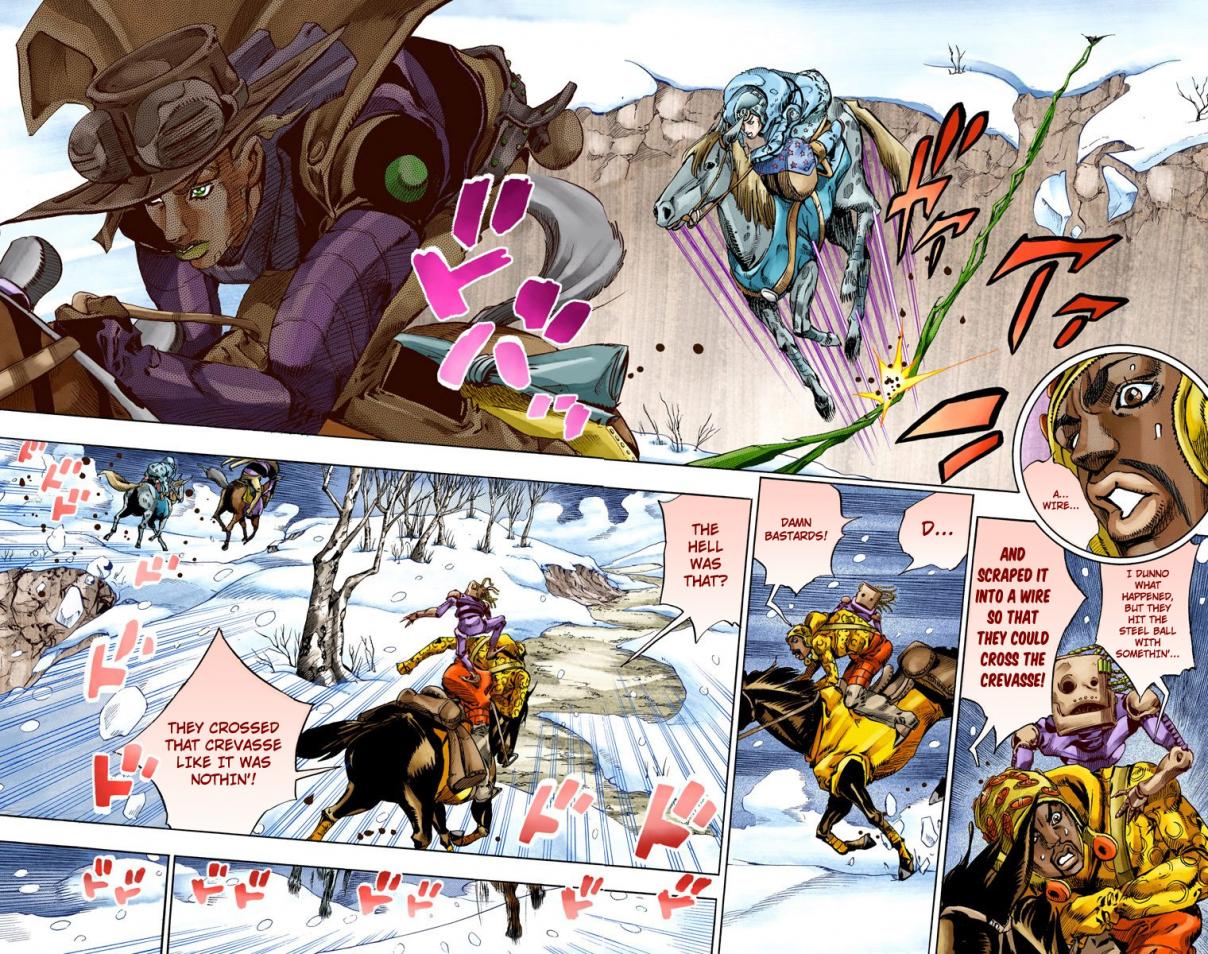 JoJo's Bizarre Adventure Part 7 Steel Ball Run [Official Colored] Vol. 14 Ch. 55 Qualifications for the Victor
