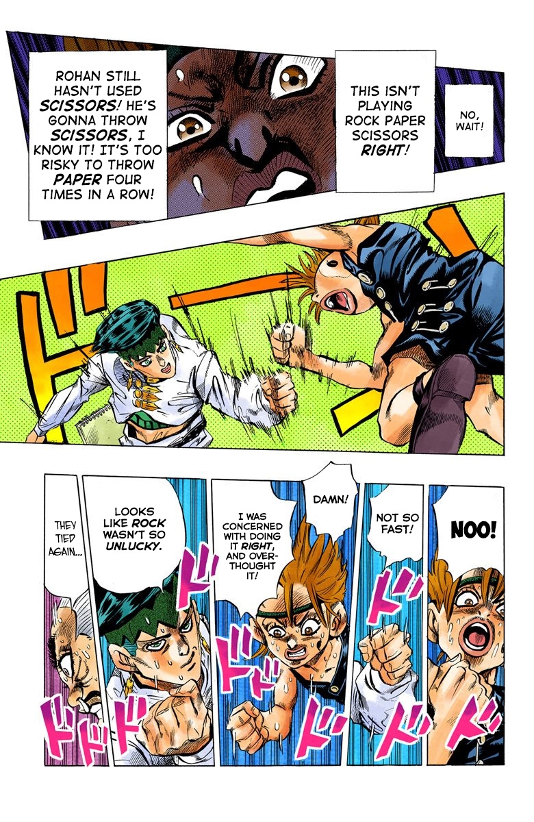 JoJo's Bizarre Adventure Part 4 Diamond is Unbreakable [Official Colored] Vol. 12 Ch. 109 RPS Kid is Coming! Part 4