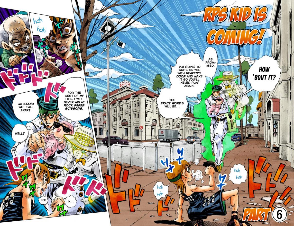 JoJo's Bizarre Adventure Part 4 Diamond is Unbreakable [Official Colored] Vol. 12 Ch. 111 RPS Kid is Coming! Part 6