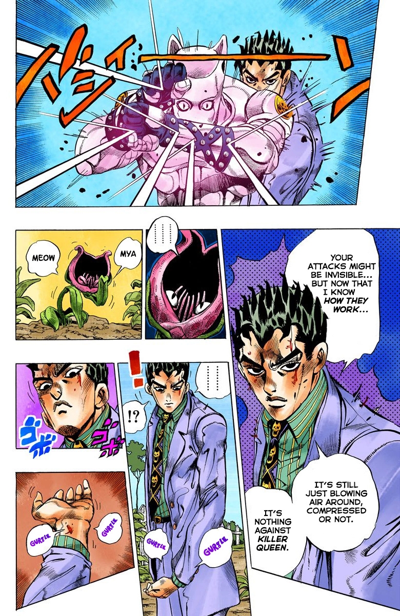 JoJo's Bizarre Adventure Part 4 Diamond is Unbreakable [Official Colored] Vol. 14 Ch. 130 The Cat Who Loved Kira Part 4