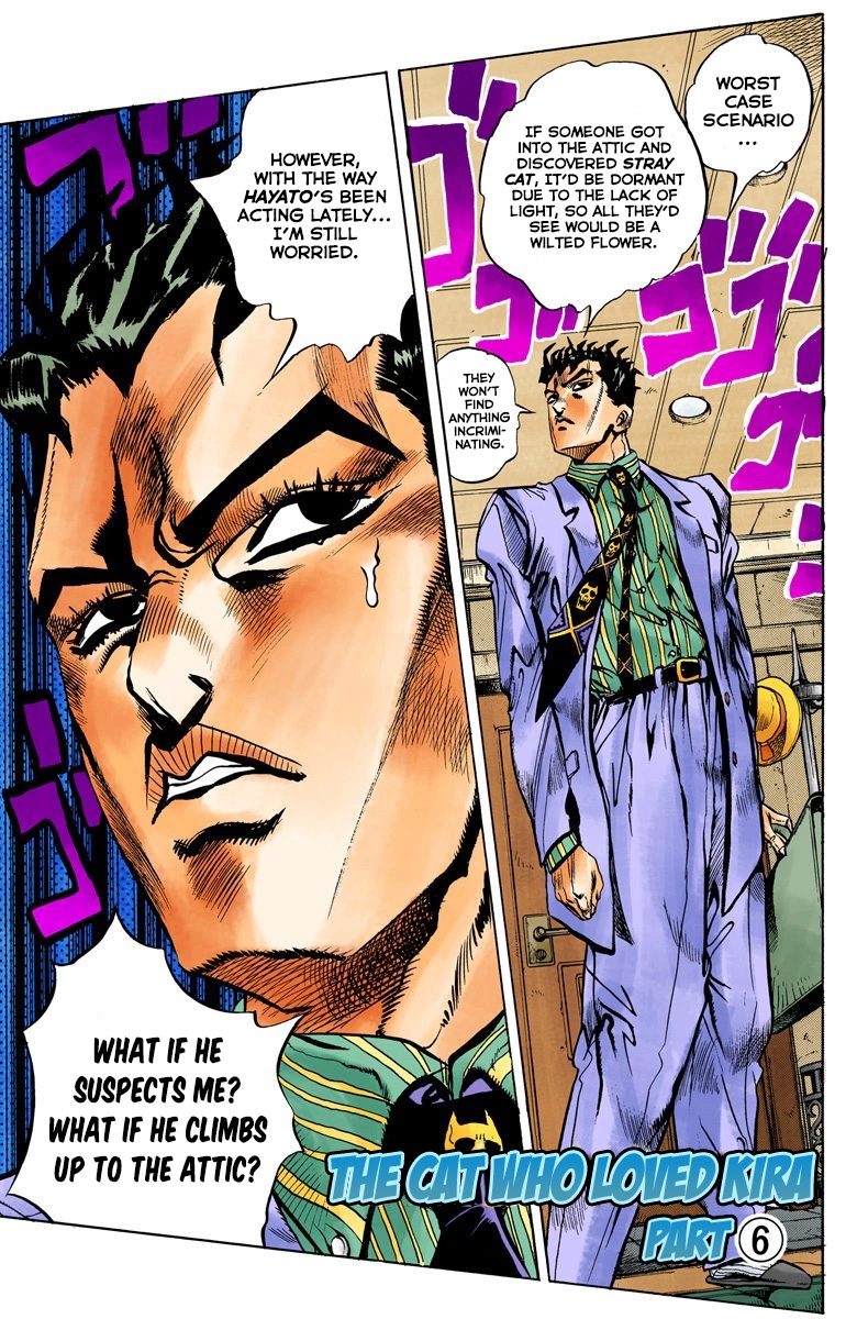 JoJo's Bizarre Adventure Part 4 Diamond is Unbreakable [Official Colored] Vol. 14 Ch. 132 The Cat Who Loved Kira Part 6