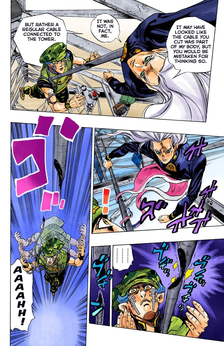 JoJo's Bizarre Adventure Part 4 Diamond is Unbreakable [Official Colored] Vol. 15 Ch. 136 Who Wants to Live on a Transmission Tower? Part 4