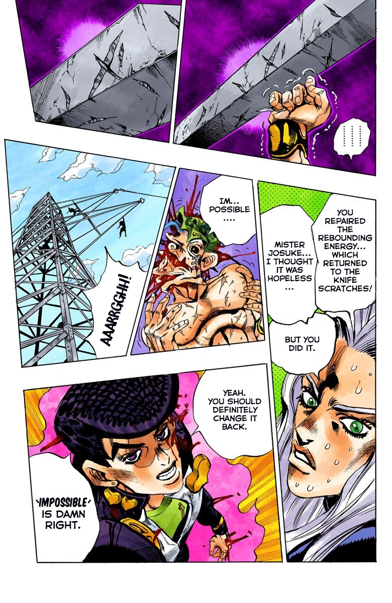 JoJo's Bizarre Adventure Part 4 Diamond is Unbreakable [Official Colored] Vol. 15 Ch. 137 Who Wants to Live on a Transmission Tower? Part 5