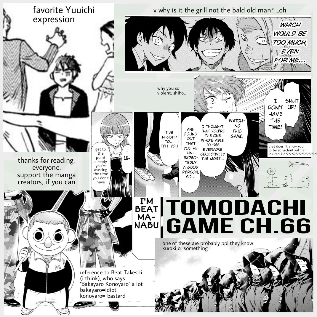 Tomodachi Game Ch. 66 "I'm Going to Have You Guys"