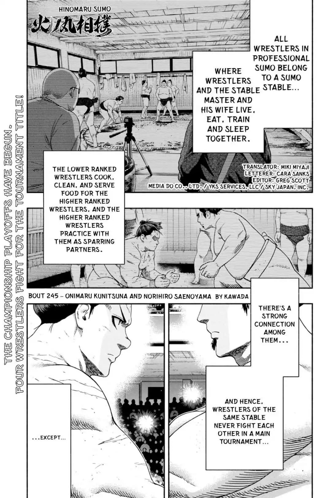 Hinomaru Zumou Chapter 245: Onimaru Kunitsuna And Norihiro Saenoyama