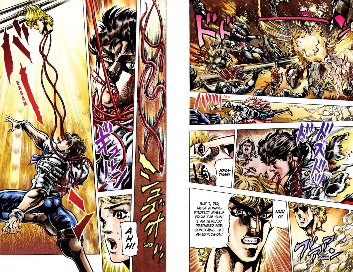 JoJo's Bizarre Adventure Part 1 Phantom Blood (Official Colored) Vol. 5 Ch. 44 Fire and Ice, Jonathan and Dio Part 6