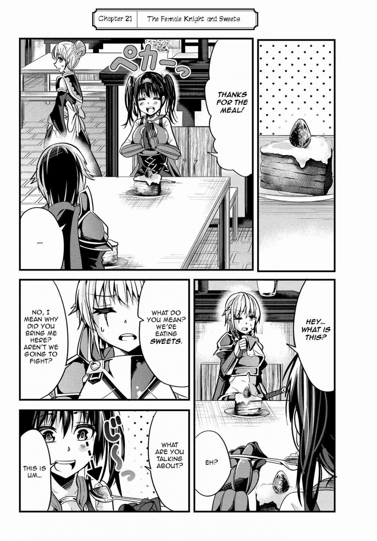 A Story About Treating a Female Knight, Who Has Never Been Treated as a Woman, as a Woman Ch. 21 The Female Knight and Sweets