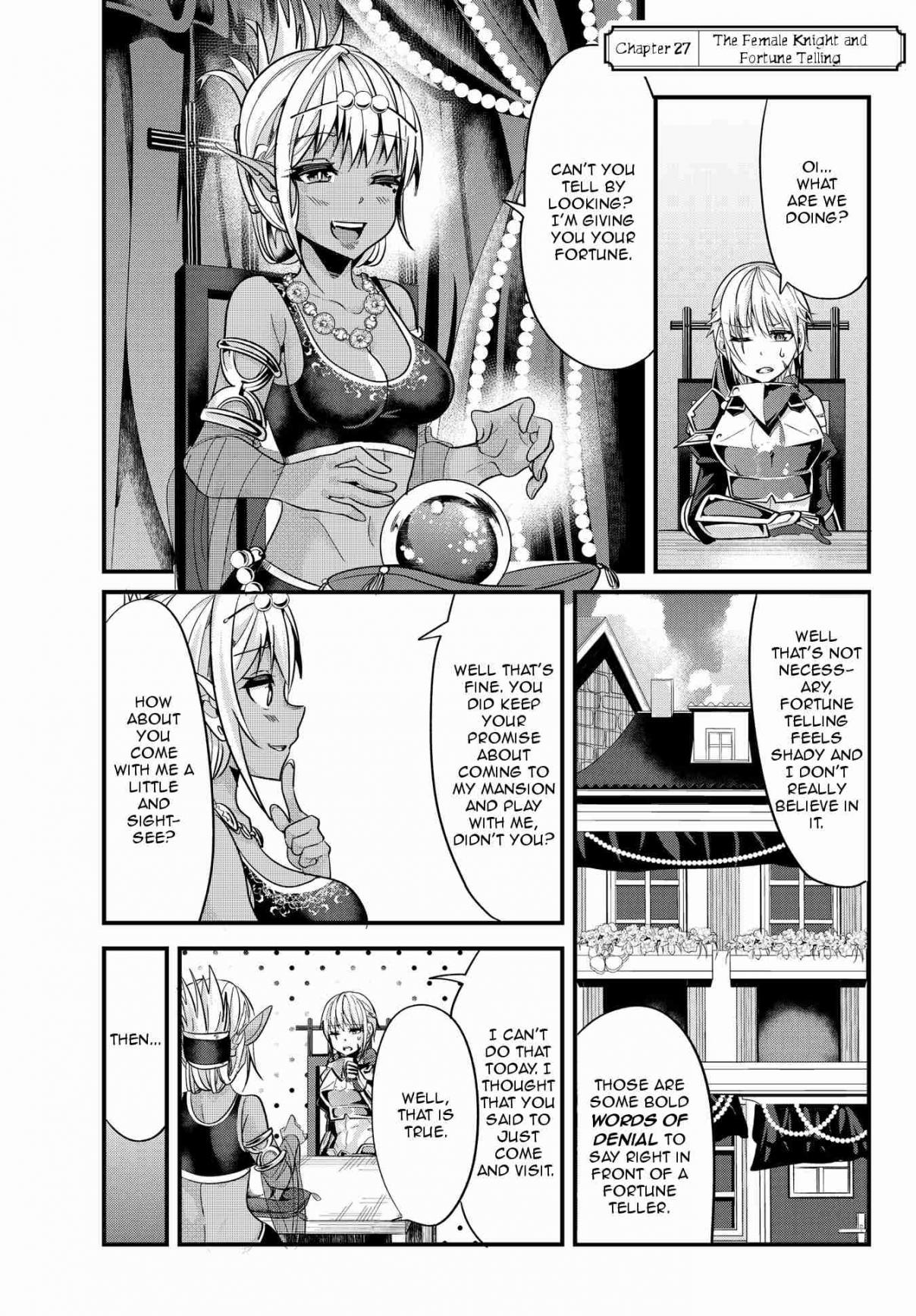 A Story About Treating a Female Knight, Who Has Never Been Treated as a Woman, as a Woman Ch. 27 The Female Knight and Fortune Telling