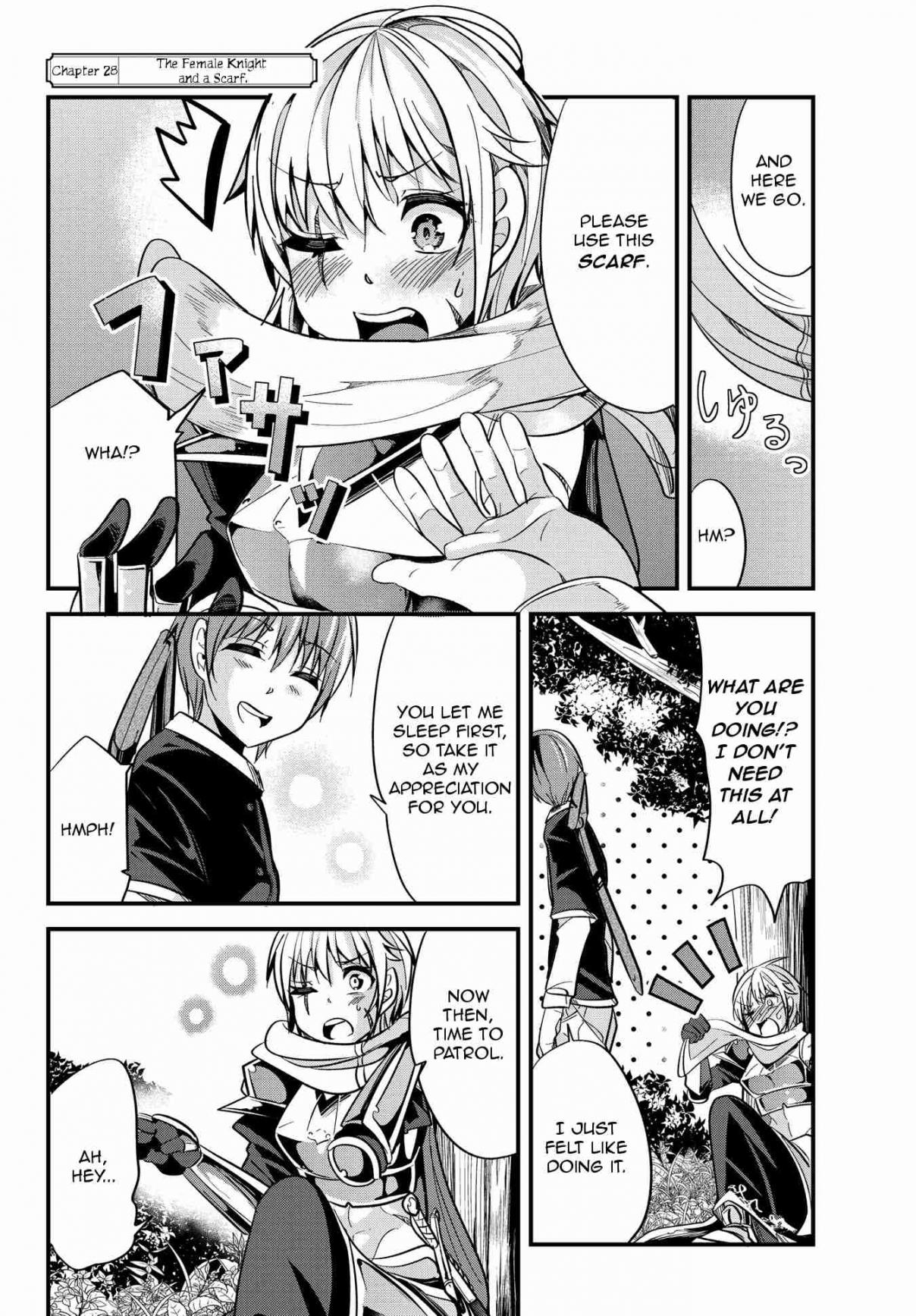 A Story About Treating a Female Knight, Who Has Never Been Treated as a Woman, as a Woman Ch. 28 The Female Knight and a Scarf