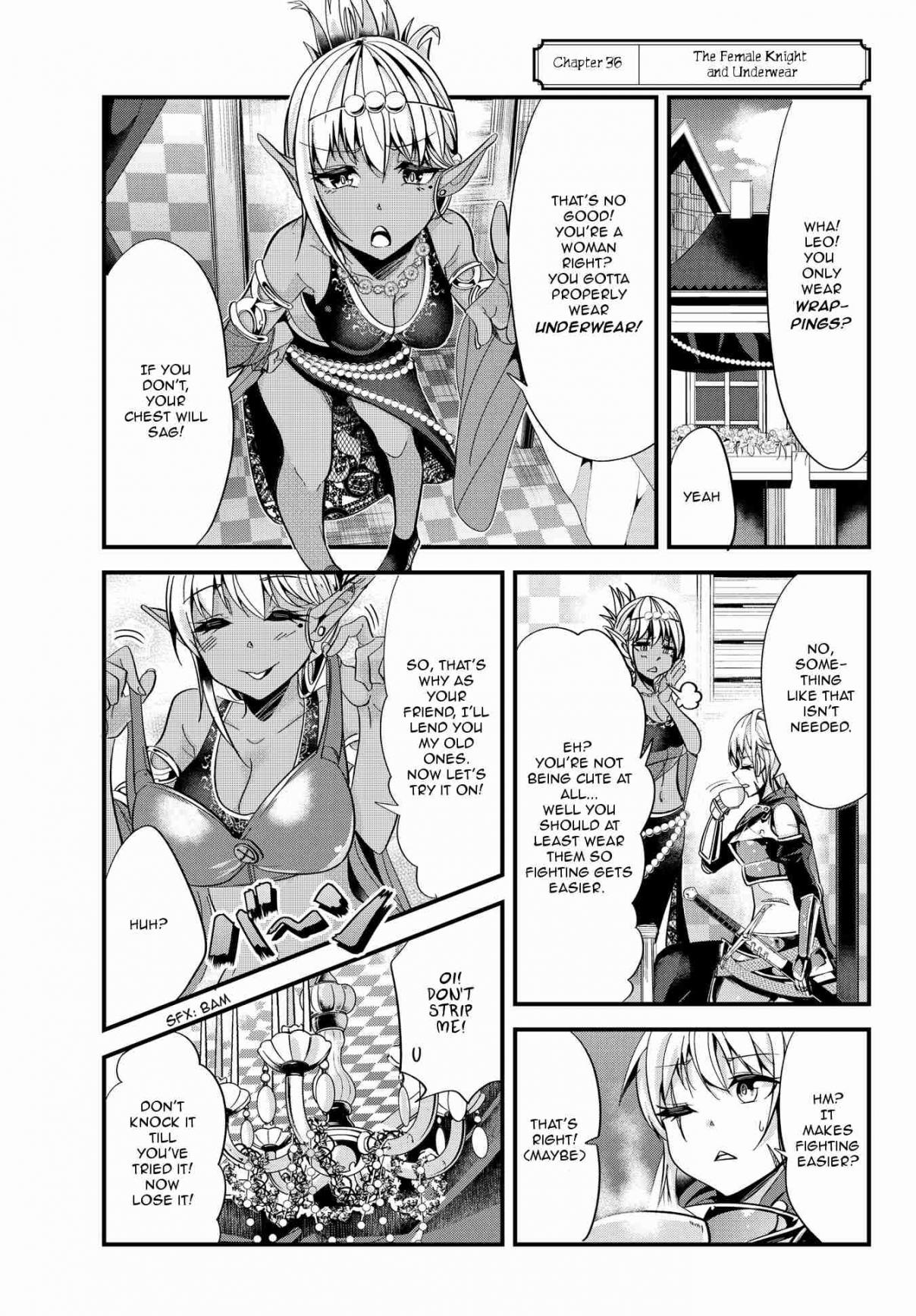 A Story About Treating a Female Knight, Who Has Never Been Treated as a Woman, as a Woman Ch. 36 The Female Knight and Underwear