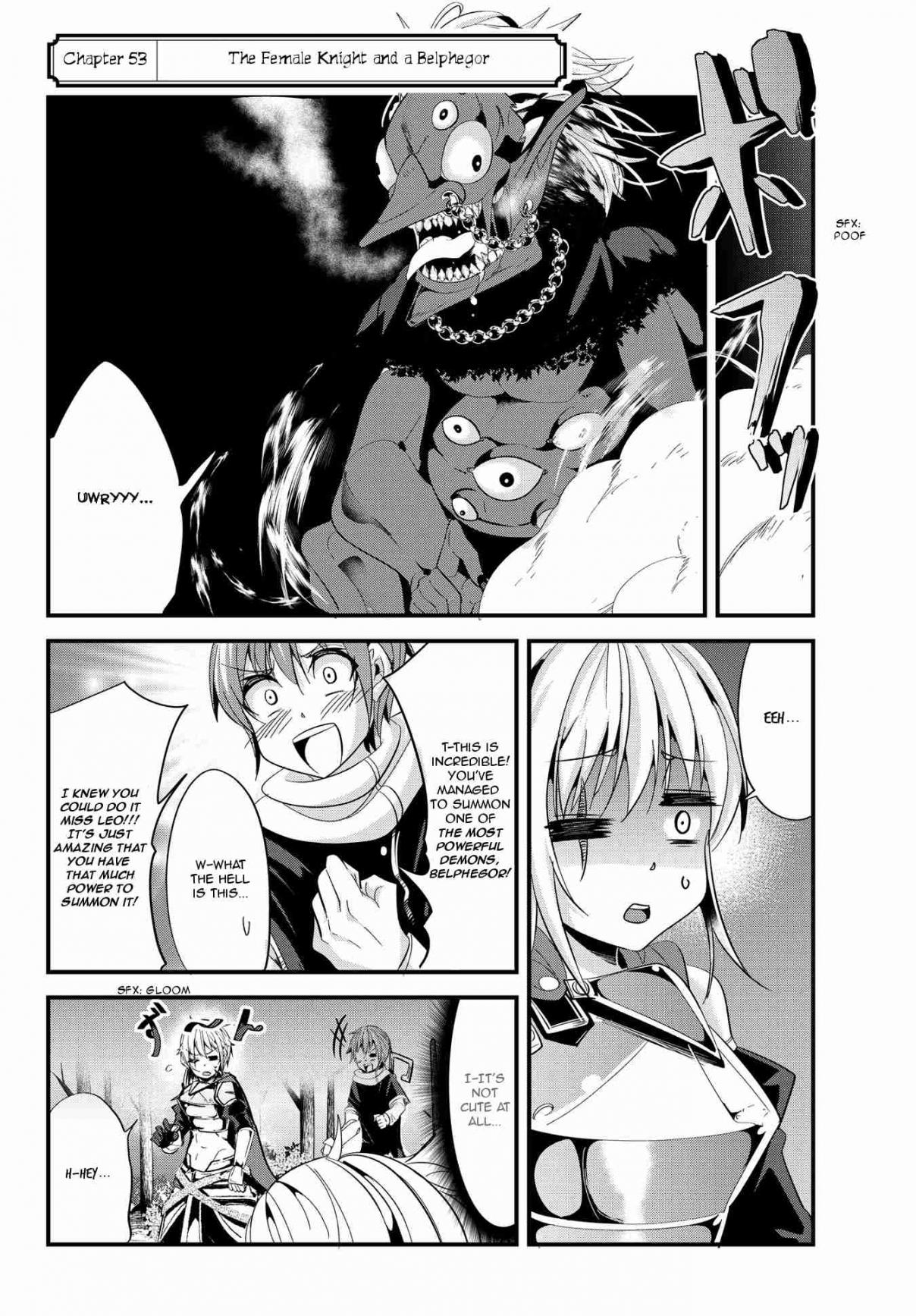 A Story About Treating a Female Knight, Who Has Never Been Treated as a Woman, as a Woman Ch. 53 The Female Knight and a Belphegor
