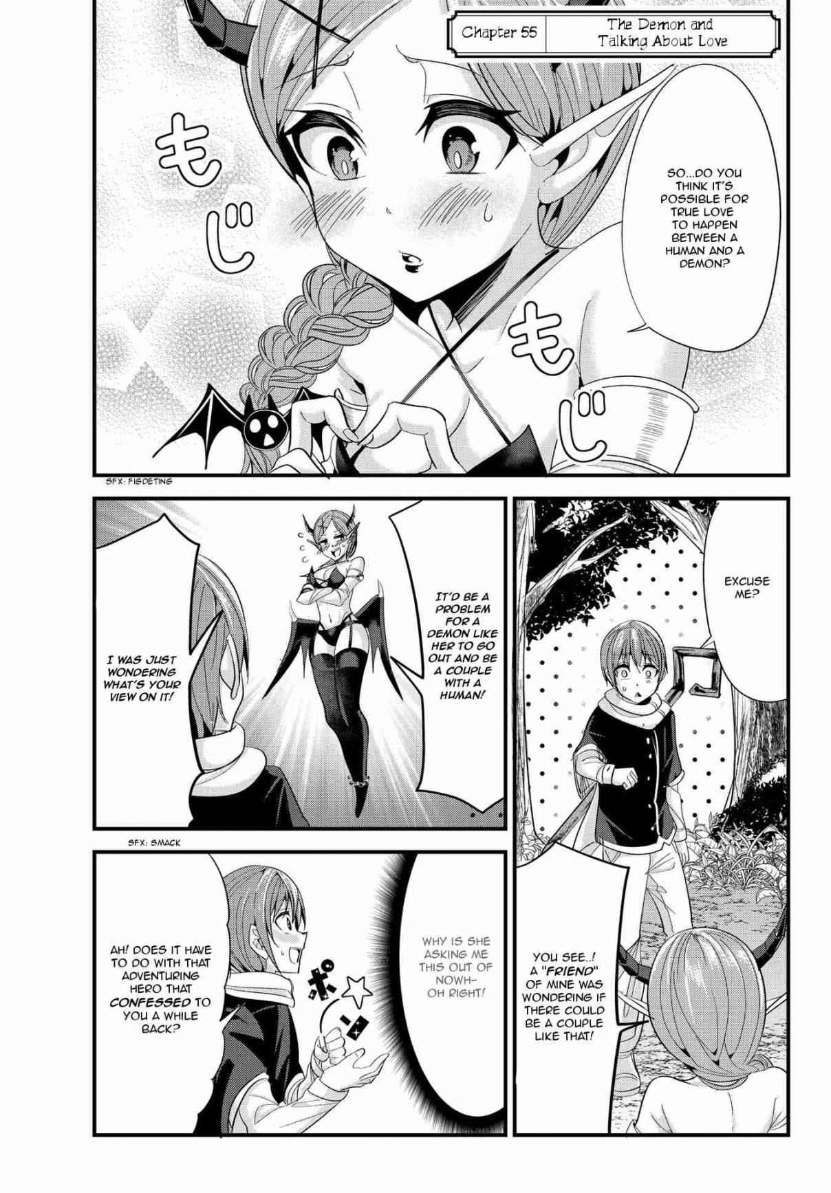 A Story About Treating a Female Knight, Who Has Never Been Treated as a Woman, as a Woman Ch. 55 The Demon and Talking About Love